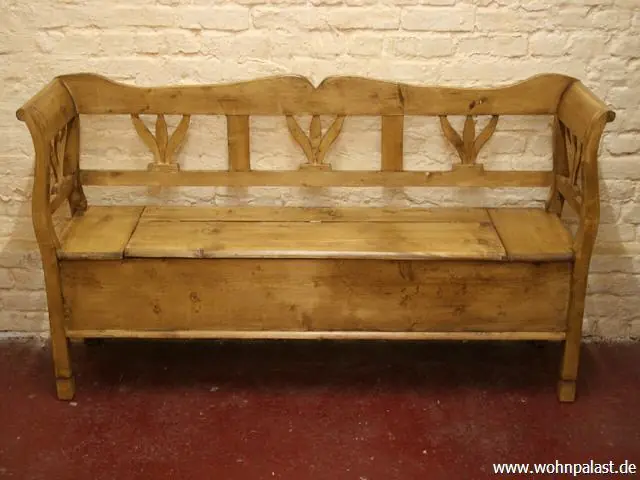Neuheit Truhen Bank Tulpe 150 cm Weichholz Sitzbank