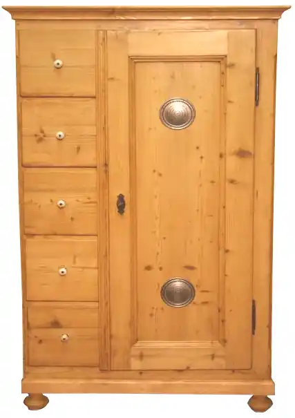 Letzte Chance Gründerzeit Brotschrank aus massivem Weichholz