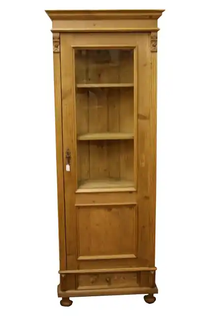 Jugendstil Eckvitrine Weichholz Preis Gesenkt