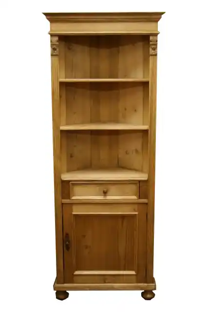 Eckschrank aus massivem Weichholz Eckvitrine 200 cm Günstig