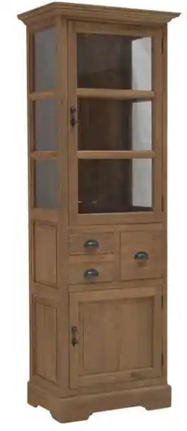 Teak Vitrinenschrank Vanes Nur Heute