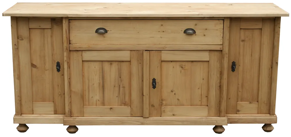 Neu Im Sortiment Landhaus Sideboard aus massivem Weichholz – Jugendstil Anrichte