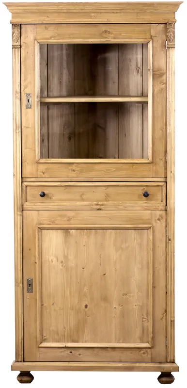 Neu Im Sortiment Landhaus Eckvitrine Weichholz