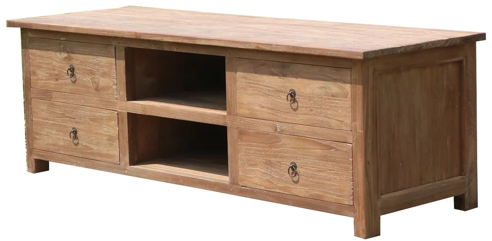 Top-Preis TV-Board Teak Dengkleh mit vier Schubladen 150cm