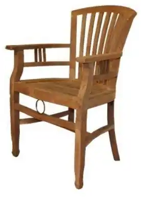 Stuhl Endang mit Armlehnen Teak massiv Geprüft
