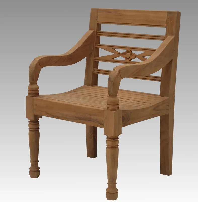 Teak Stuhl Station - Gartenstuhl Outdoor Teakholz Expressversand