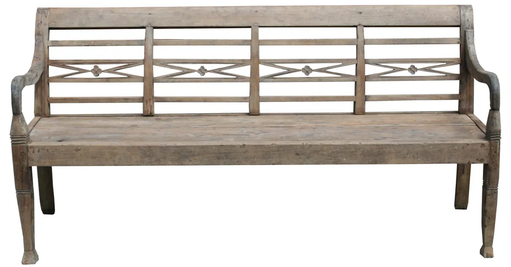 Neu Im Sortiment Teak Bank - Lounge Bank 198 cm - Gartenbank