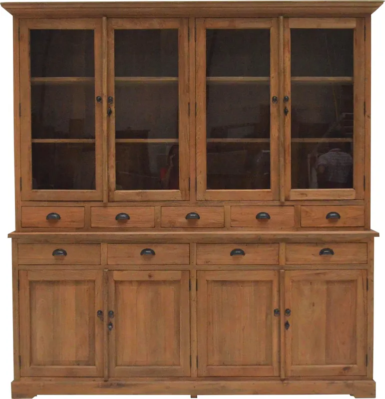 Vitrinen Schrank Premium Teak Ladenschrank Letzte Chance