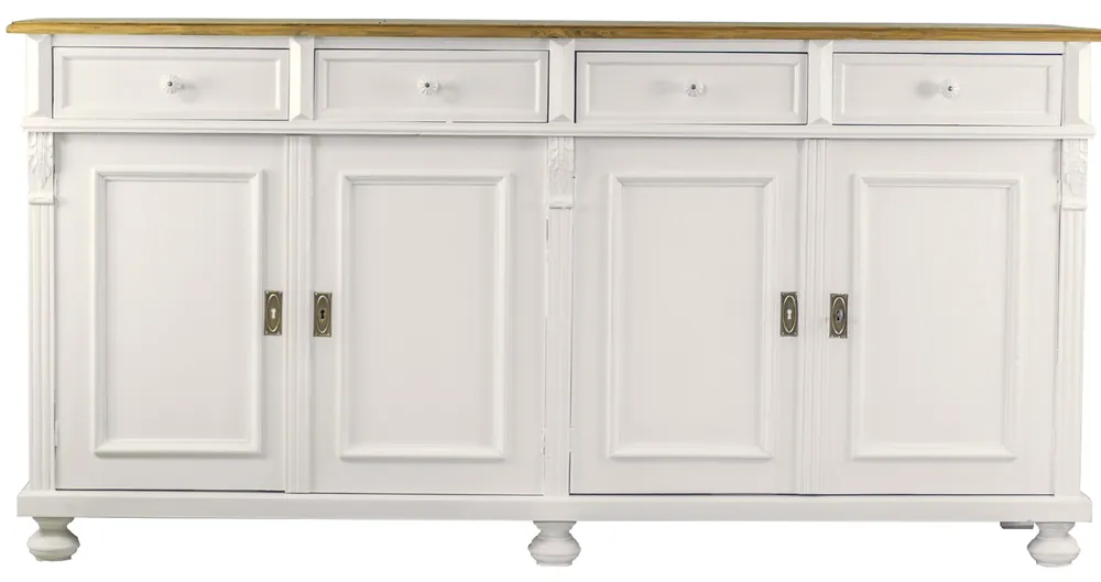 Expressversand Landhaus Sideboard aus Massivholz 180 cm