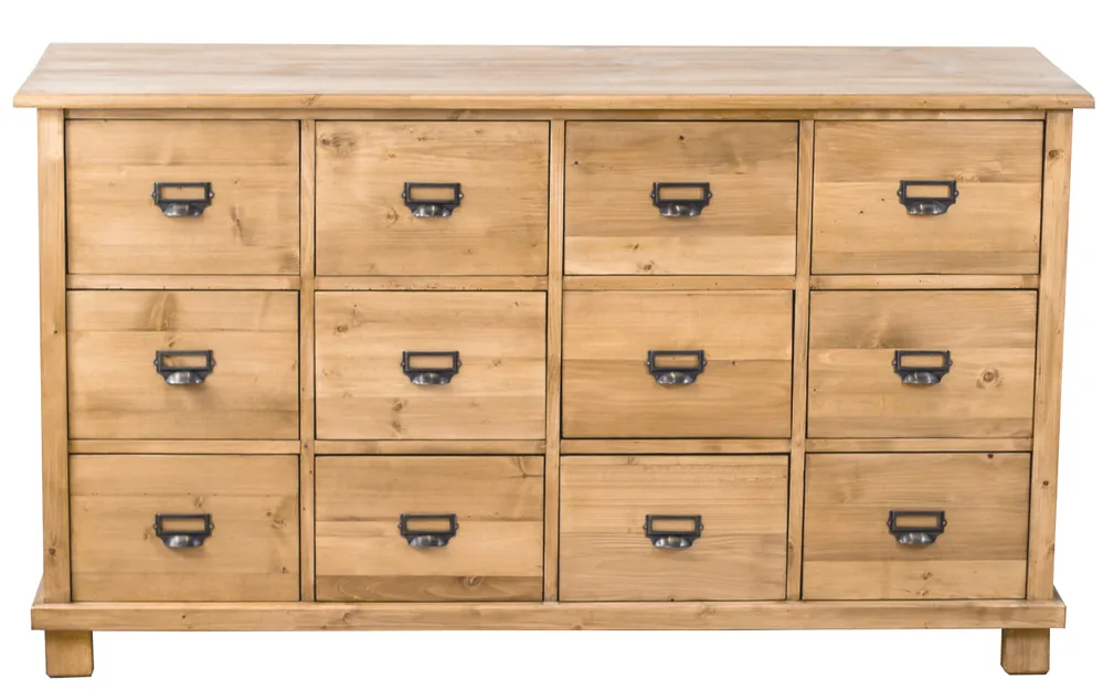 Schneller Versand Apotheker Kommode Weichholz Massivholz Schrank