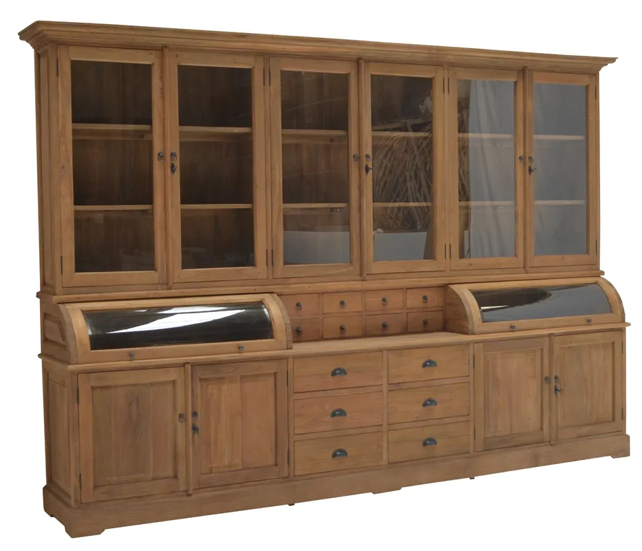 Direktkauf Buffet Schrank Massivholz 300cm - Teak Ladenschrank