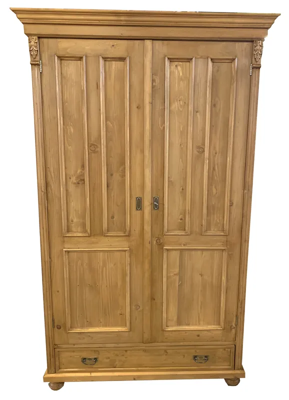 Neu Im Sortiment Gründerzeit Kleiderschrank aus Weichholz