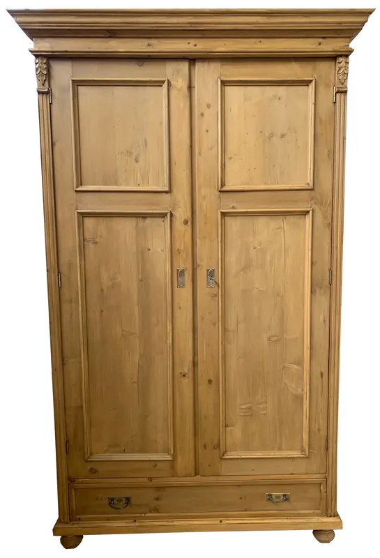 Gründerzeit Kleiderschrank aus Weichholz Schneller Versand