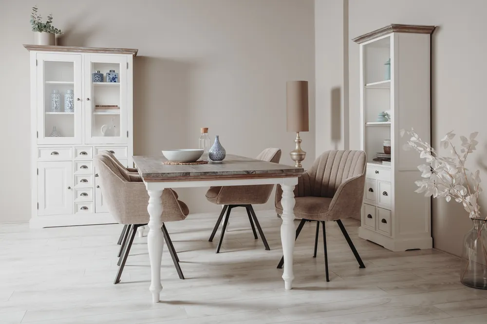 Finale Aktion Fleur Landhaus Vitrinen Schrank 115 cm