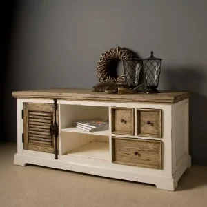 Amanda TV-Möbel 150 cm TV Schrank Fernsehschrank Landhausstil Neuheit