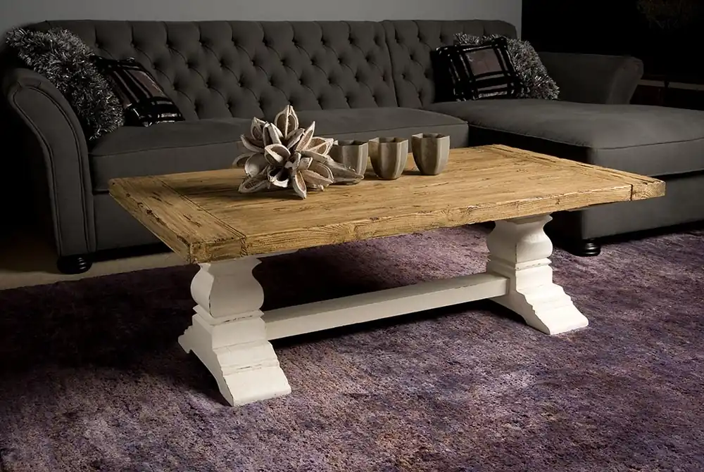 Amanda rechteckiger Couchtisch 135x75 cm Klostertisch Landhausstil Sofort Bestellen