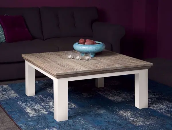Garantierte Lieferung Landhaus Couchtisch- Beistelltisch Fleur 100 cm