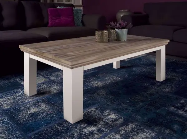 Begrenztes Angebot Landhaus Couchtisch - Beistelltisch Fleur 130 cm