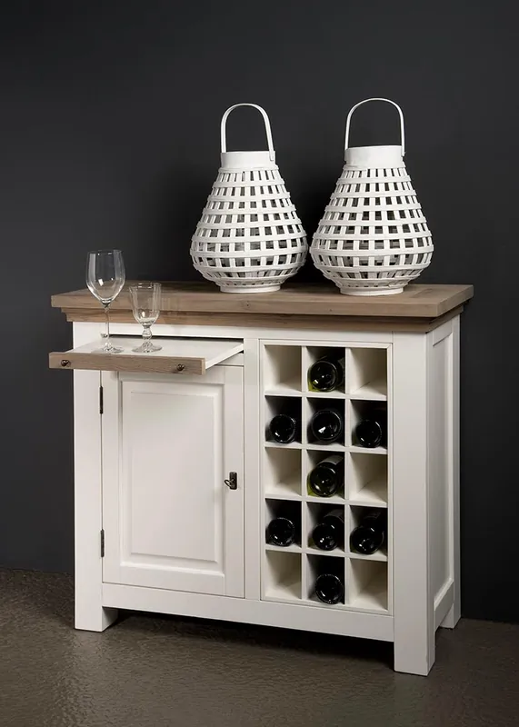 Sonderangebot Weinschrank Eiche Parma Toscana - Schrank 104 cm