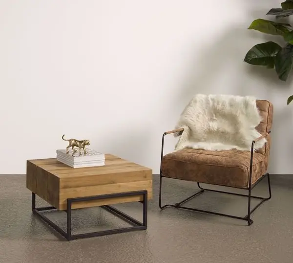 Must-Have Couchtisch Massa 66 cm aus recyceltem Teakholz Tisch