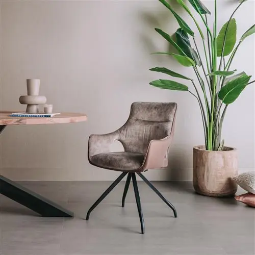 Stuhl Nola - mit Samt - drehbarer Stuhl - 180° Esszimmerstuhl Bestseller