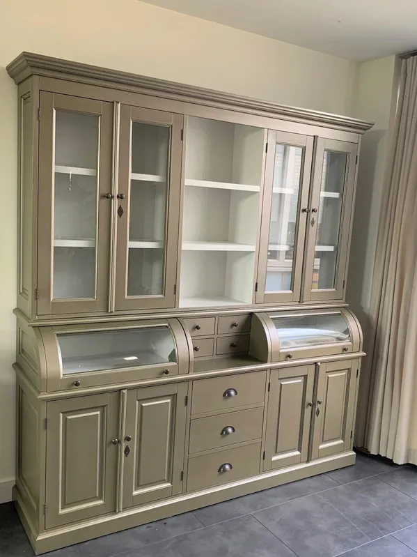 Buffet Schrank Berlin 200 cm gold/weiß Markenware