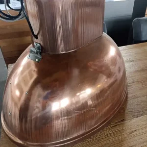 Günstig Original Industrielampe kupferfarbig oval ohne Glas