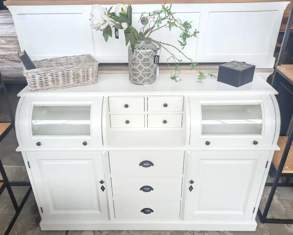 Aktuell Sideboard weiß 160 cm - Landhaus Kommode