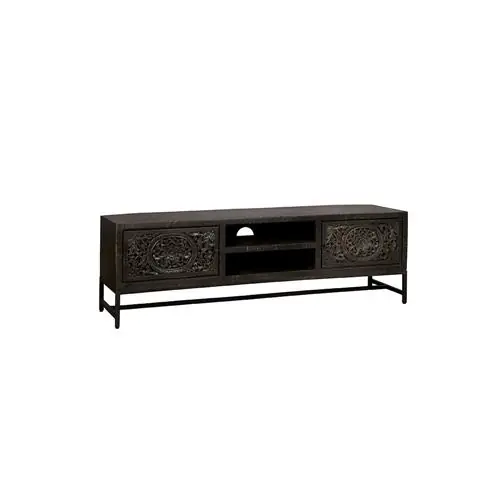 Renew Casina TV-Schrank 160 cm in Schwarz Preisreduziert