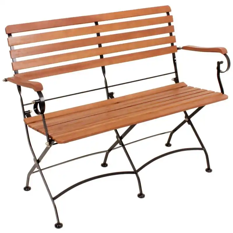 Gartenbank 2-Sitz Eukalyptus FSC, geölt, Klappbank, Outdoormöbel Jetzt Bestellen
