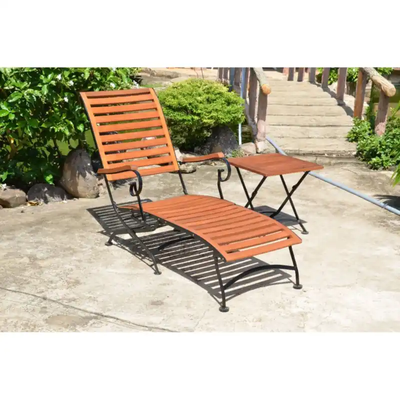 Gartenliege Deckchair, Liegestuhl Garten Eukalyptus FSC, geölt Ausverkauf