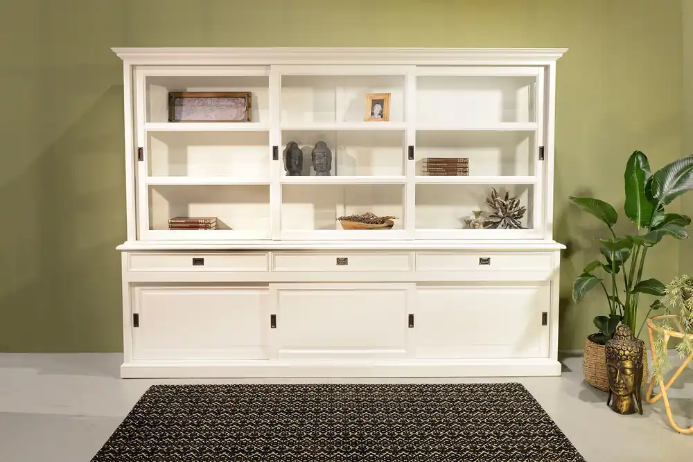 Aktuell Vitrinen Schrank Neuss 240 cm im Landhaus Stil