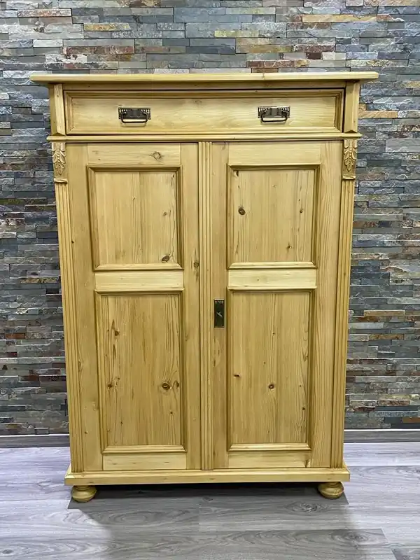 Landhaus Vertiko mit einer Schublade - Weichholz Schrank Neu