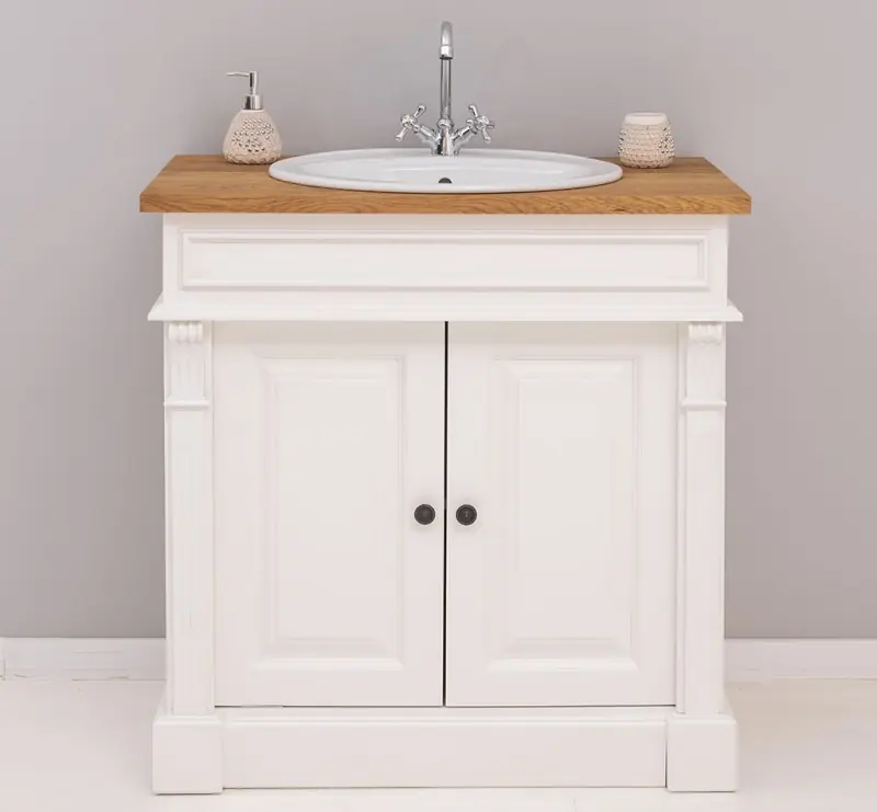 Highlight Waschbeckenunterschrank 90 cm, Waschtischunterschrank, Badezimmerschrank für Waschbecken