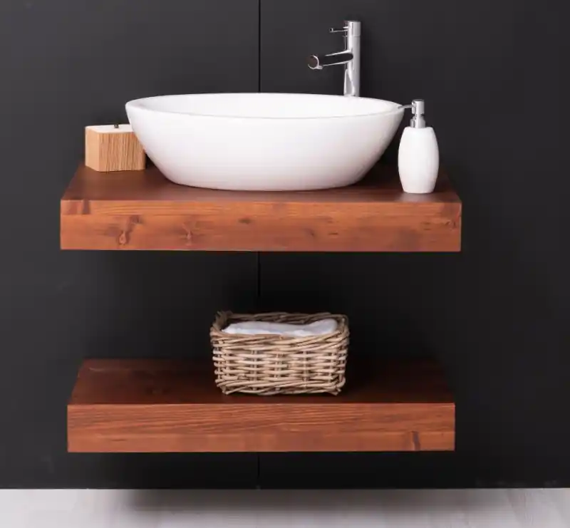 Waschtischplatte 100 cm für 1 Waschbecken - Badezimmermöbel Billig