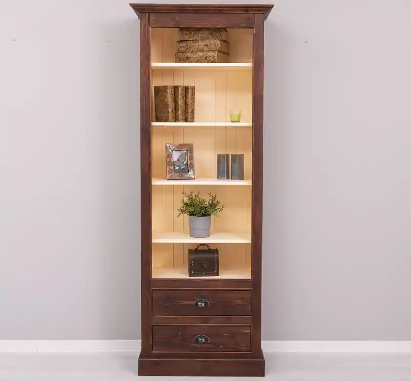 Heißes Angebot Vielseitiges Bücherregal mit verstellbaren Regalböden und 2 Schublade - Vitrine