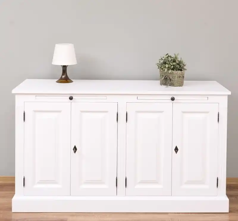 Wochenendangebot Massive Anrichte mit ausziehbaren Ablageflächen - Landhaus Sideboard