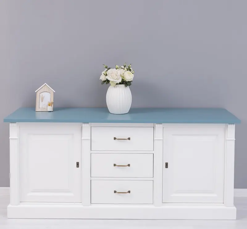 Letzte Chance Massives Sideboard mit 3 Schubladen und 2 Türen -Landhaus Anrichte