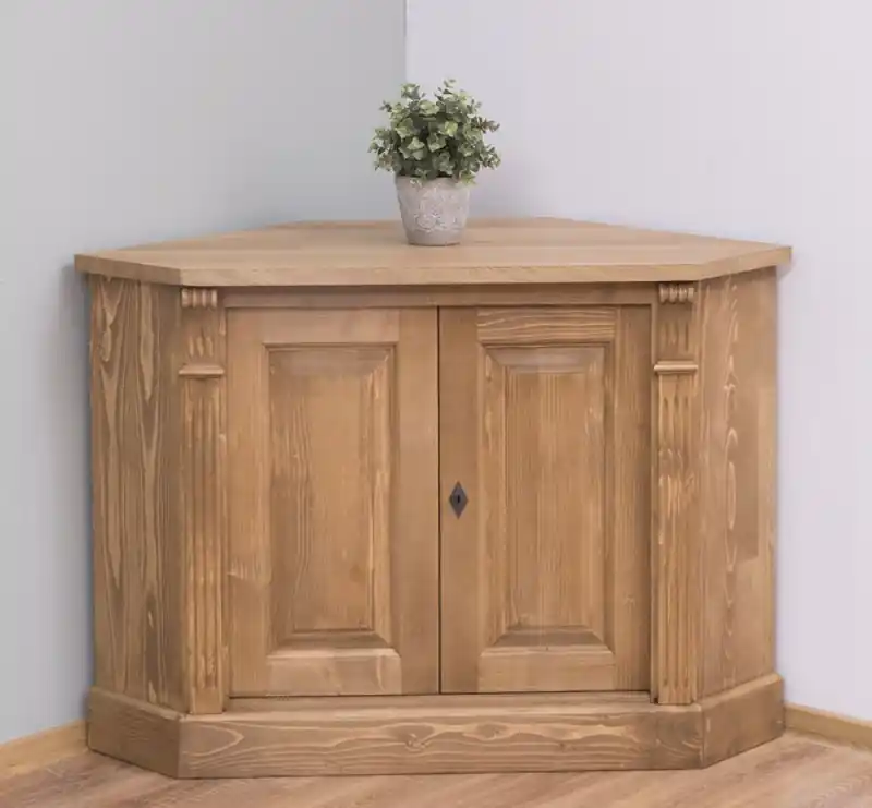 Schnäppchen Eck-Schrank mit 2 Türen - Landhaus Kommode
