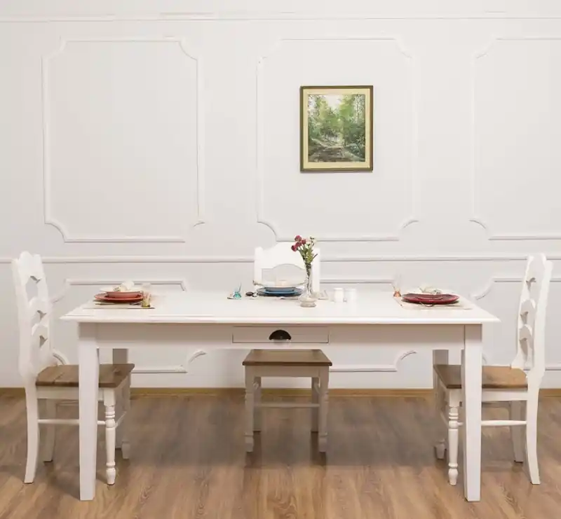 Massivholz Esstisch 180 X 90 cm - Landhaus Tisch Neu Im Sortiment