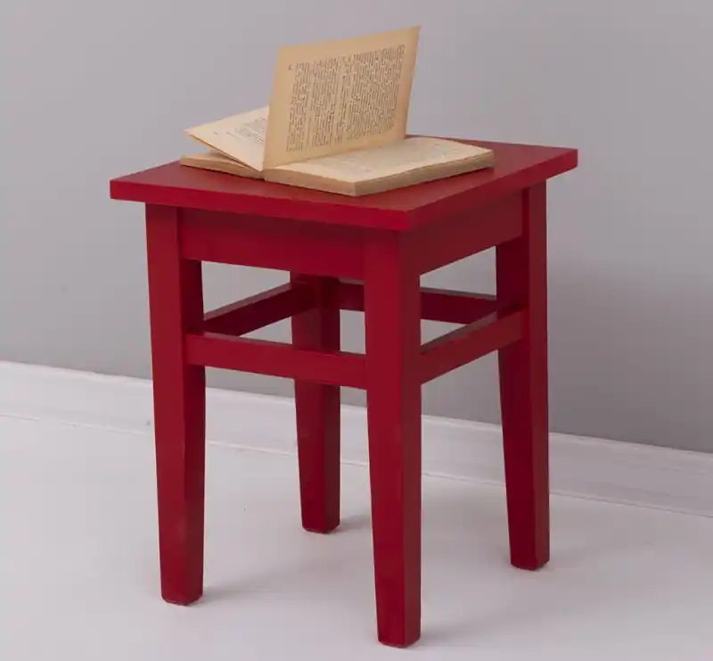 Landhaus Hocker aus Kiefer 45 x 35 x 35 cm Beistelltisch Heißes Angebot