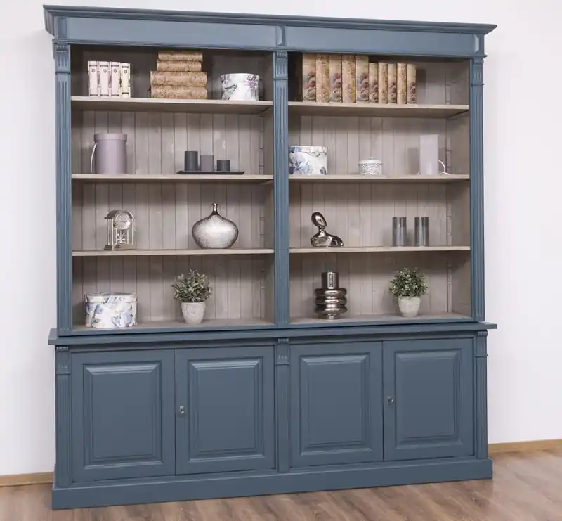 Heißes Angebot Bücherschrank im Landhaus Stil - Massivholz Regal - Bücherwand Bücherregal