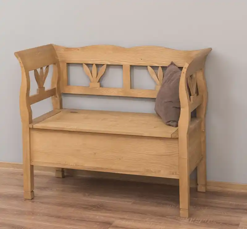Sonderangebot Truhenbank im Landhaus Stil 163 cm Sitzbank, Küche, Truhe - verschiedene Farben gewachst