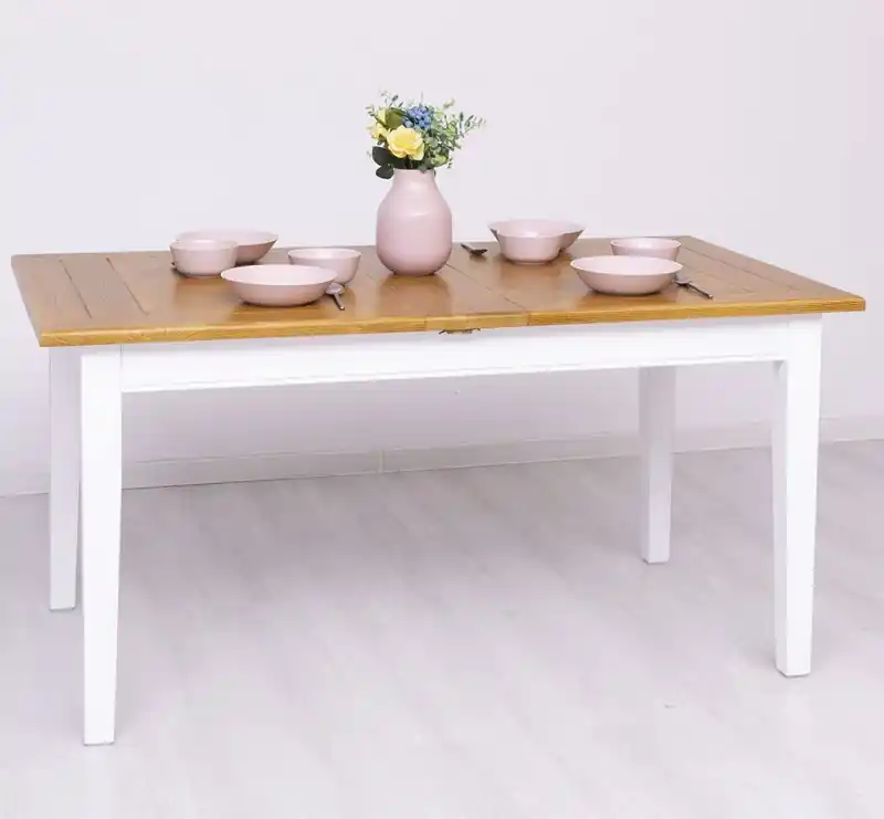 Esstisch ausziehbar 160/220 x 90 cm - Massivholz - Küchentisch erweiterbar Super-Preis