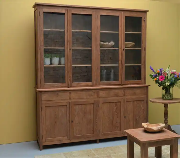 Sale Tua High Vitrinen Schrank 200 cm 4-türig Teak