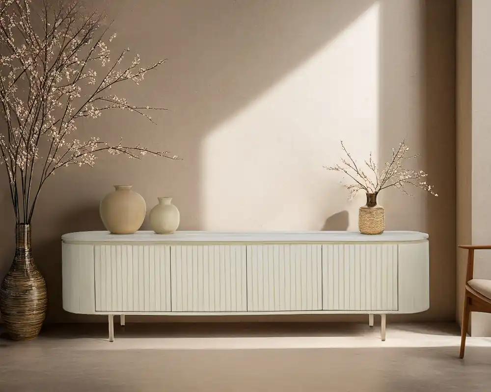 Neue Ware TV-Anrichte Patou Kollektion 210 cm Mangoholz Sideboard