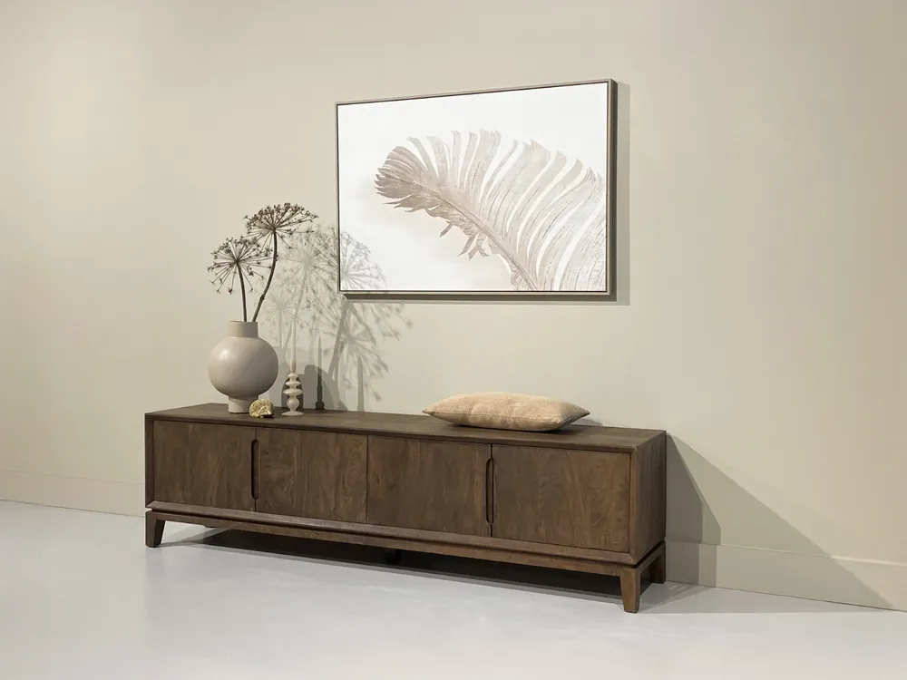Markenware TV- Anrichte Cortez-Kollektion 210 cm Mangoholz Sideboard