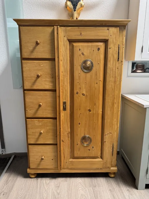 Gründerzeit Brotschrank Weichholz antike Schränke Weichholzmöbel Online Kaufen