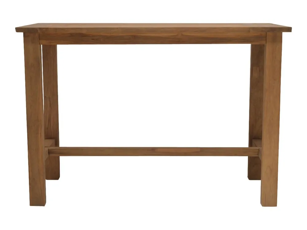 Bartisch Garten Icy Teak Holz massiv Outdoor Tisch Stehtisch Teak Möbel Direkt Vom Hersteller