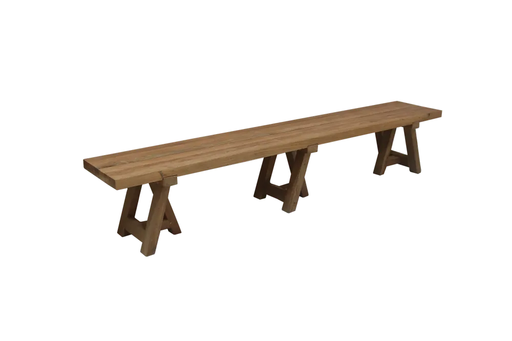 Gartenbank Frejus Teakholz 250 cm massiv Outdoor Gartenmöbel Teak Bank Nur Für Kurze Zeit